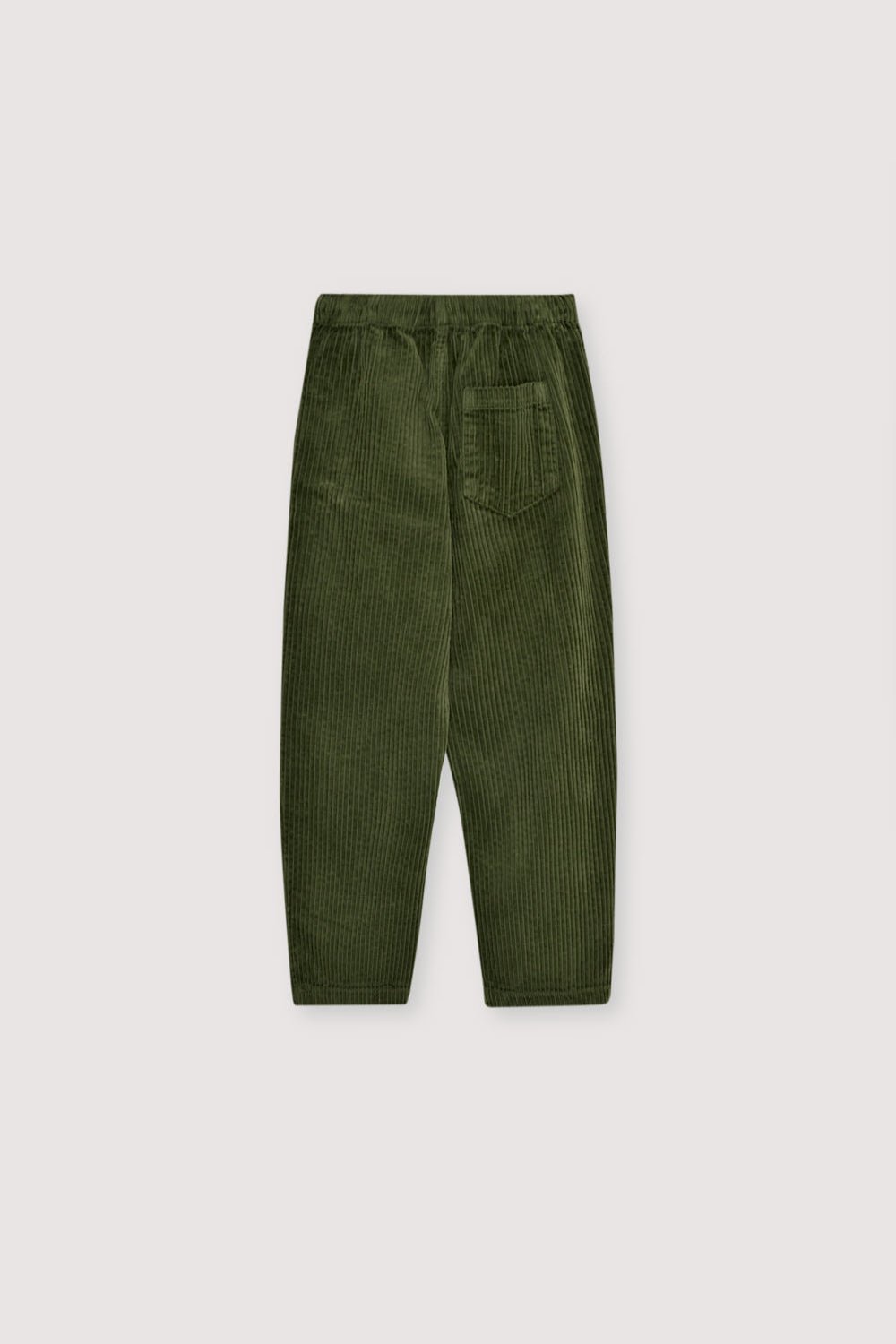 Classic corduroy pants in Hidden Forest Green, designed with a straight-leg fit for everyday comfort and versatility. Kids Collection. 