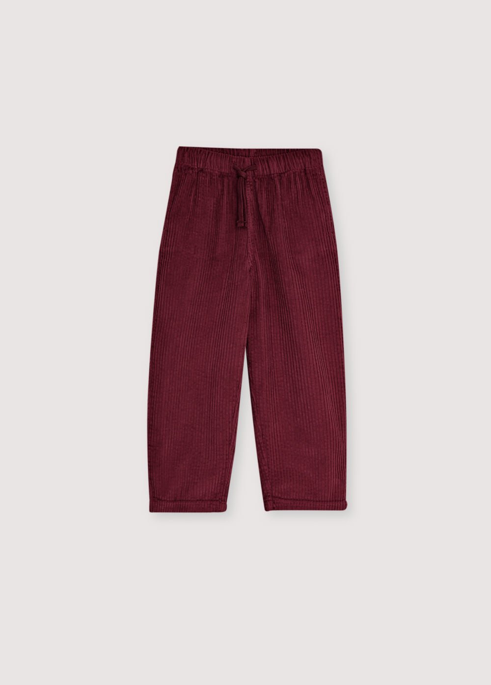 Our classic corduroy pants with a straight fit and an adjustable waistband with a tone-on-tone drawstring.