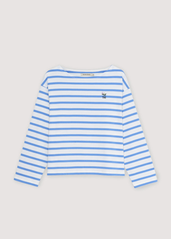 Burnet Teen T-Shirt Vista Blue Jersey Stripes_Sampling