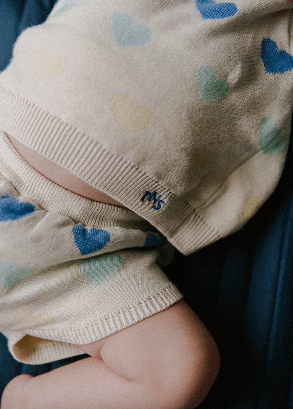 ピンピリン ベビー ジャンパー マルチカラー ハート