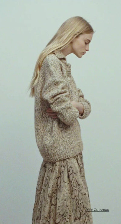 The Naya Woman Polo combines timeless knitwear with a relaxed contemporary silhouette.