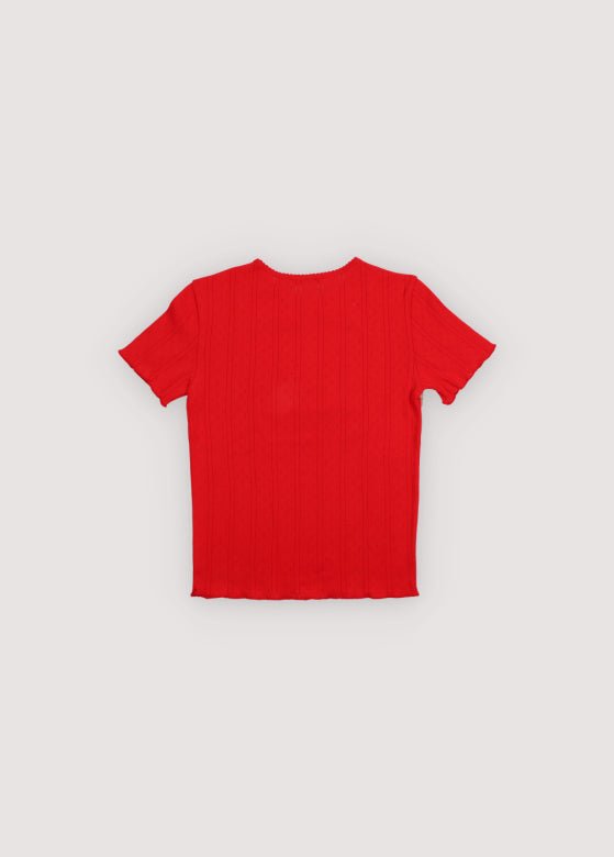 Romero Teen Tee Tulip Red_Samplingtee