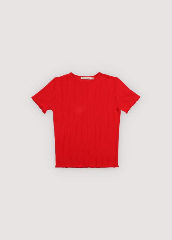 Romero Teen Tee Tulip Red_Samplingtee