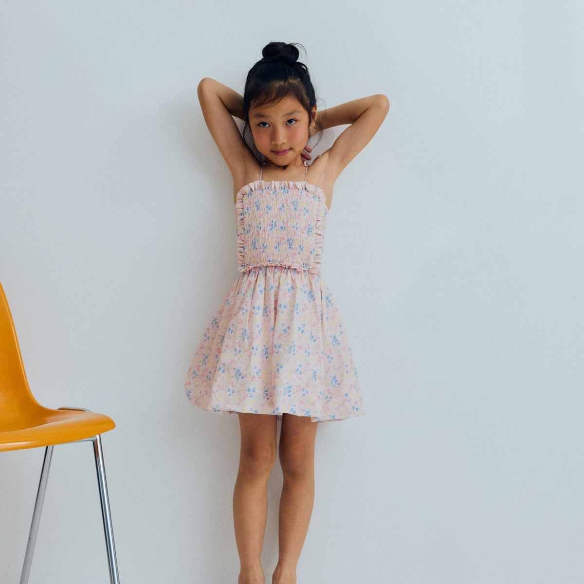 sabina orange flower print dress Sabina Set