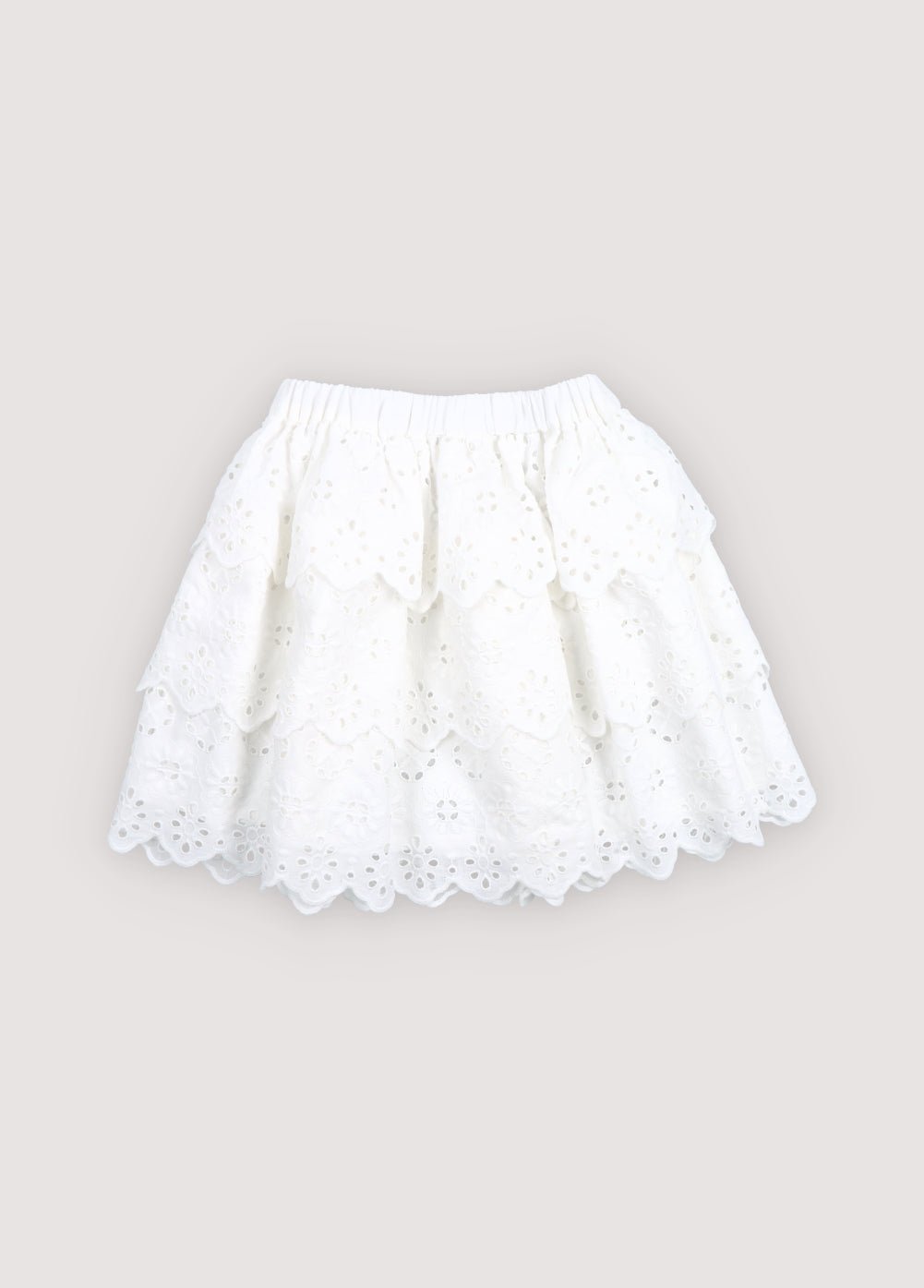 Teen skirt crafted from beautiful embroidered cotton fabric
