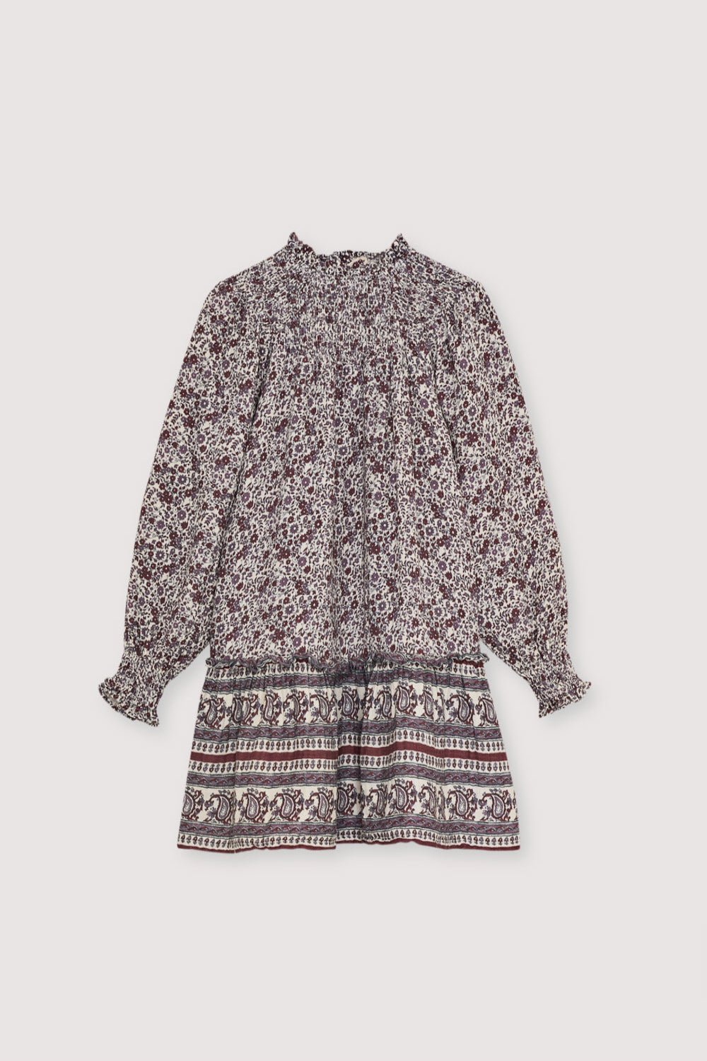 Lightweight and breathable, this floral dress in soft double gauze features the delicate Samara print throughout. 