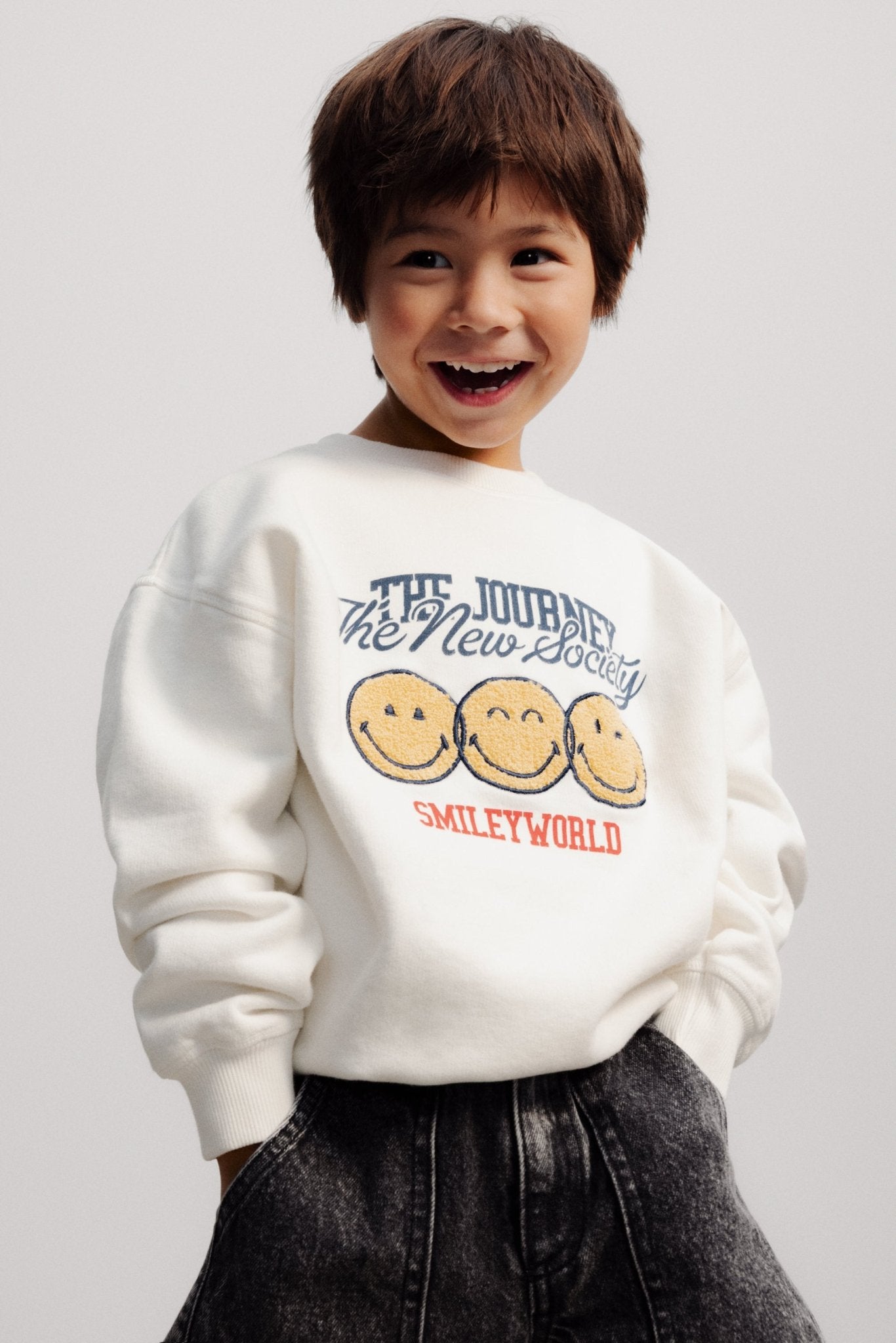 Sweat Smiley Murmure Blanc