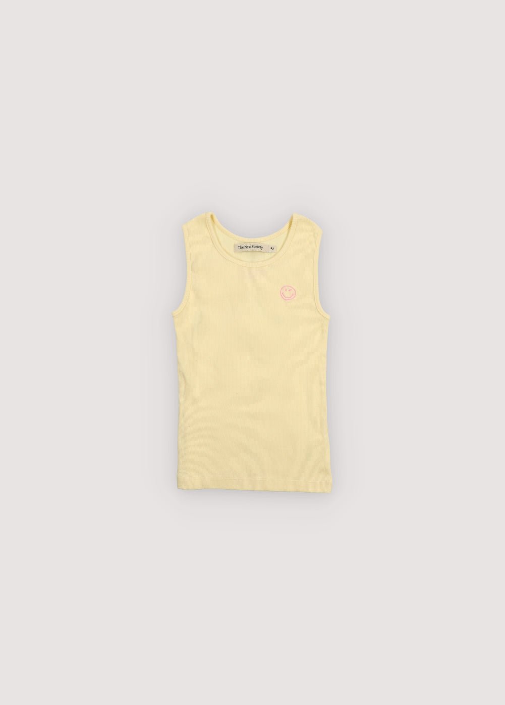 Smiley Tee Soft Lemon