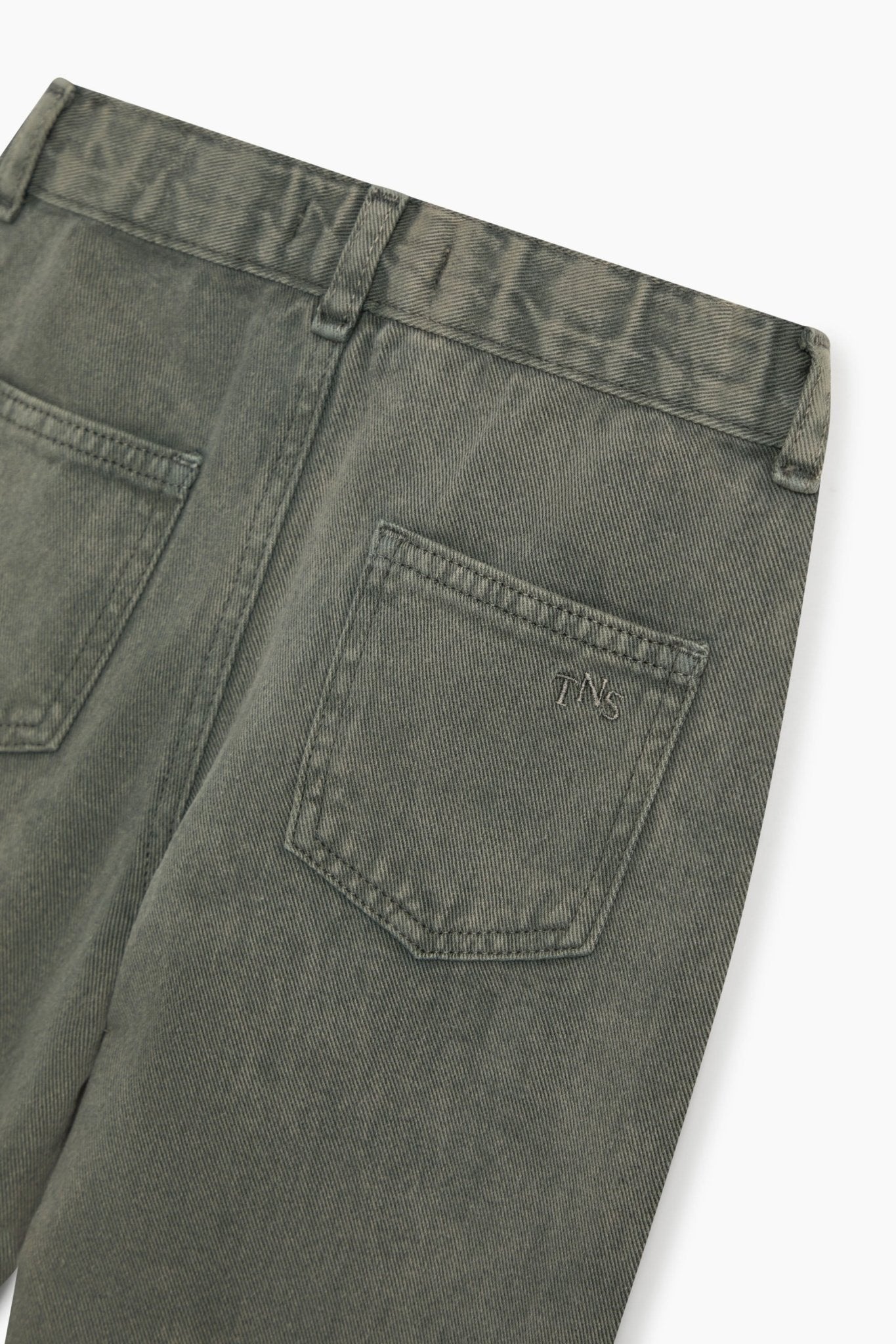 TNS Denim Baggy Pant Tea Leaf