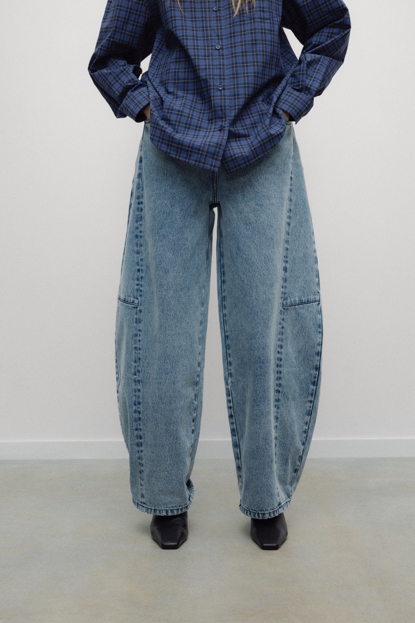 TNS Denim Woman Curved Trouser