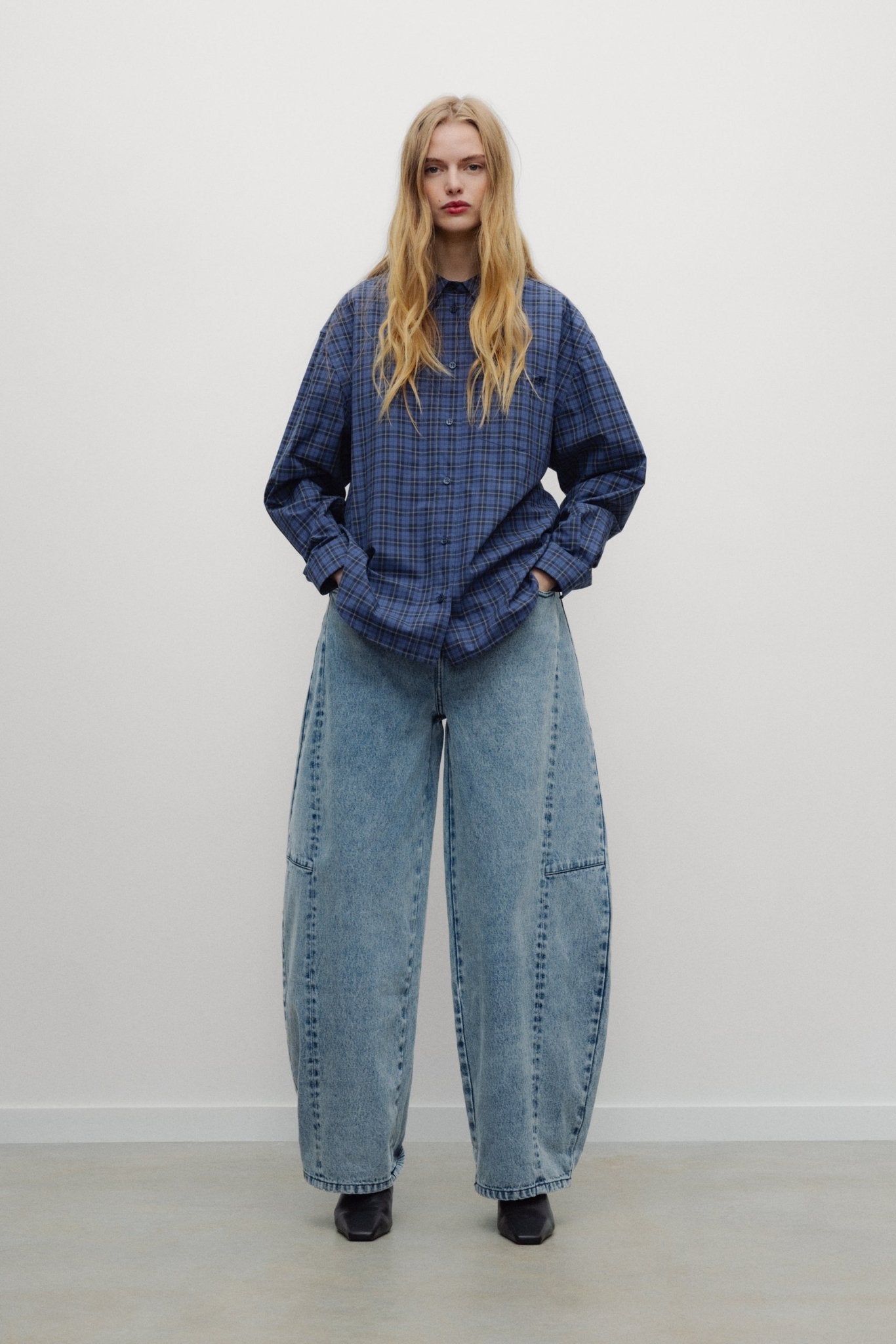 TNS Denim Woman Curved Trouser