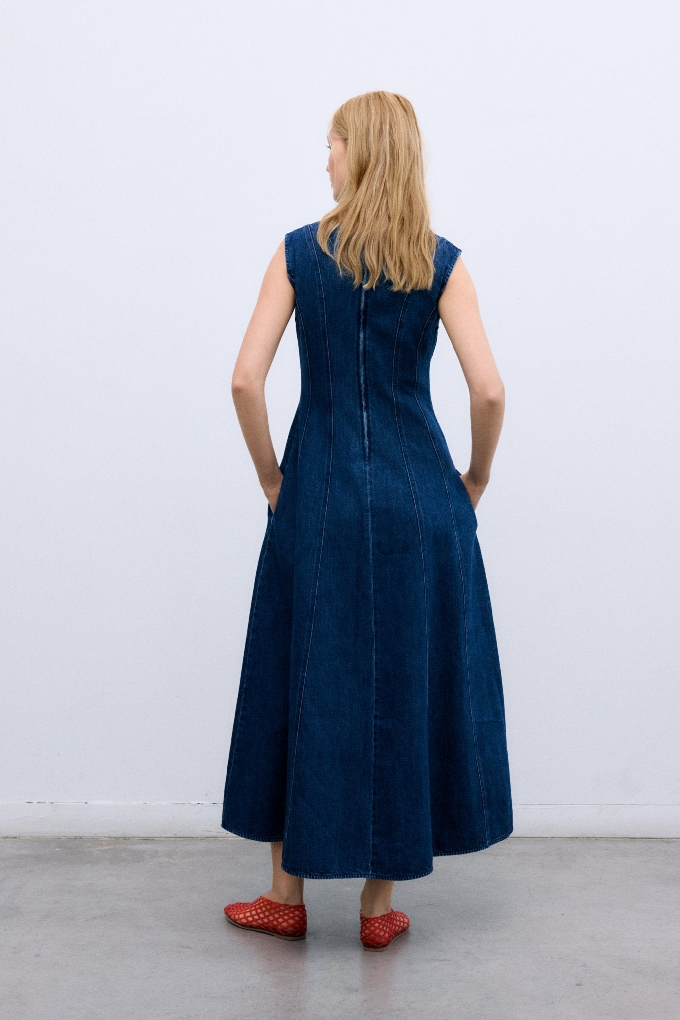 Vestido TNS Denim Mujer Denim Indigo