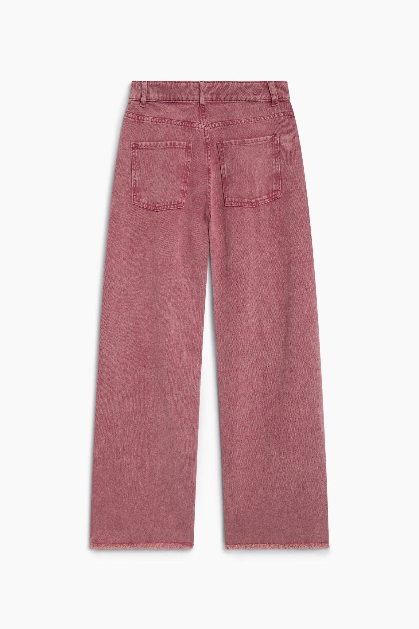 TNS Denim Woman Wide Leg Trouser Rumba Red