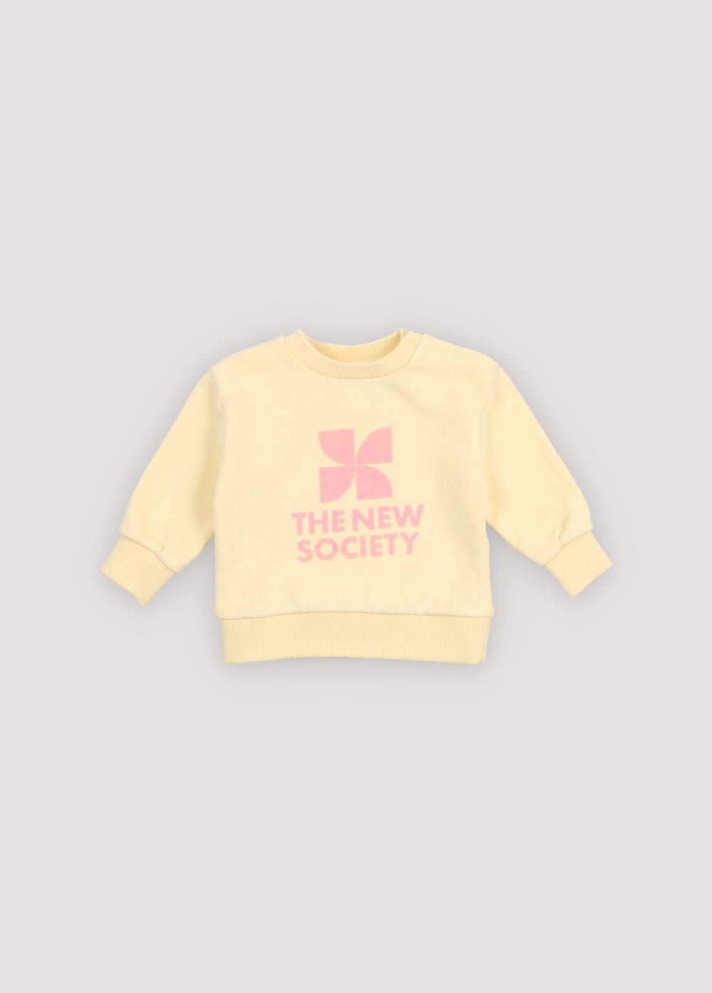 TNS Logo Baby Sweatshirt Soft Lemon _Samplingsweatshirt