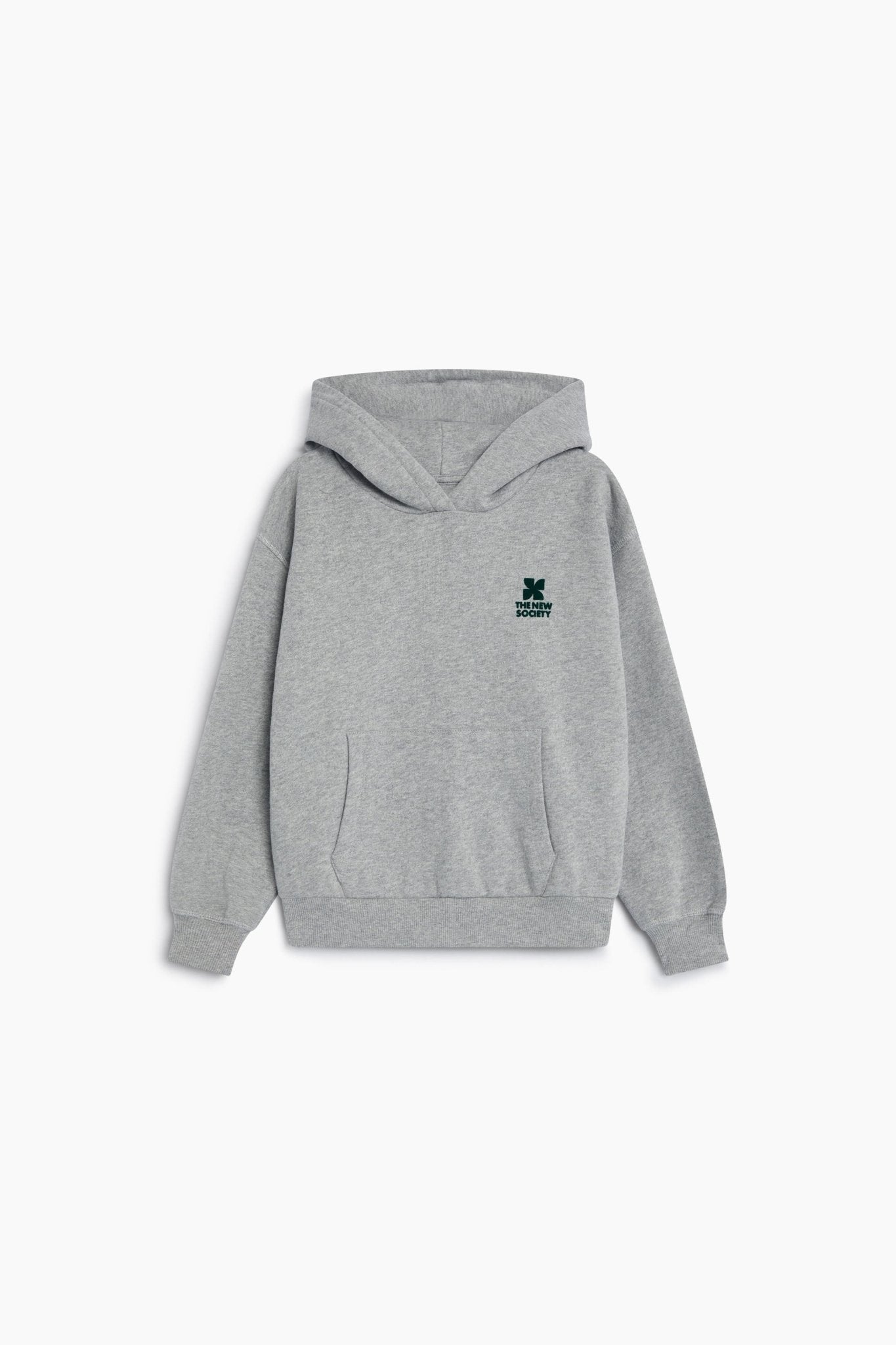 TNS Logo Hoodie Mid Grey Melange