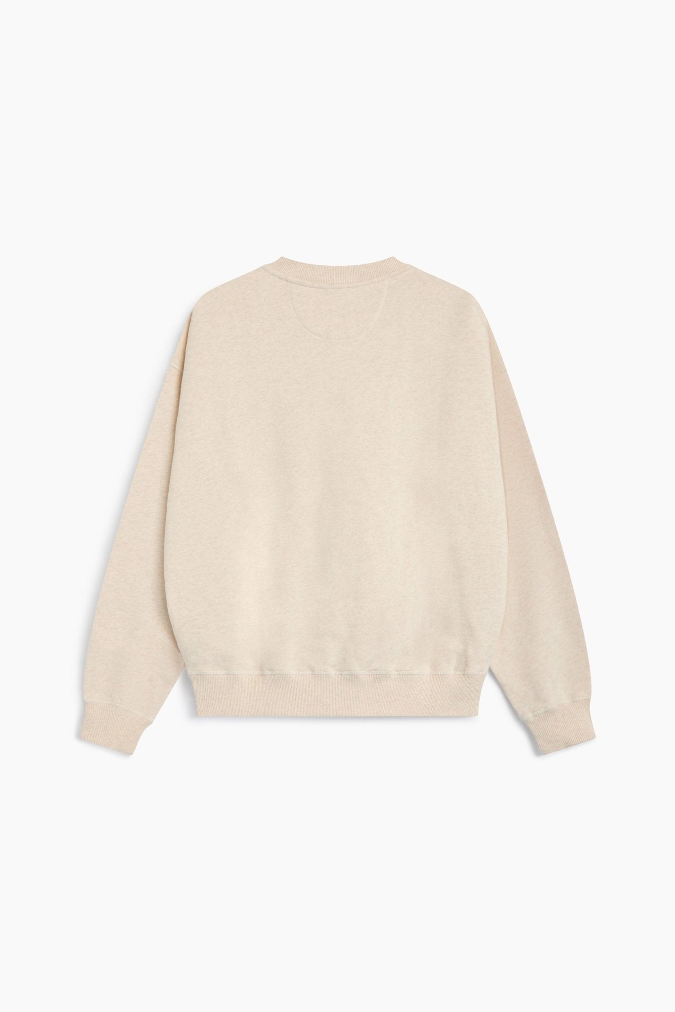 TNS Logo Rib Collar Woman Sweatshirt Whisper White Melange