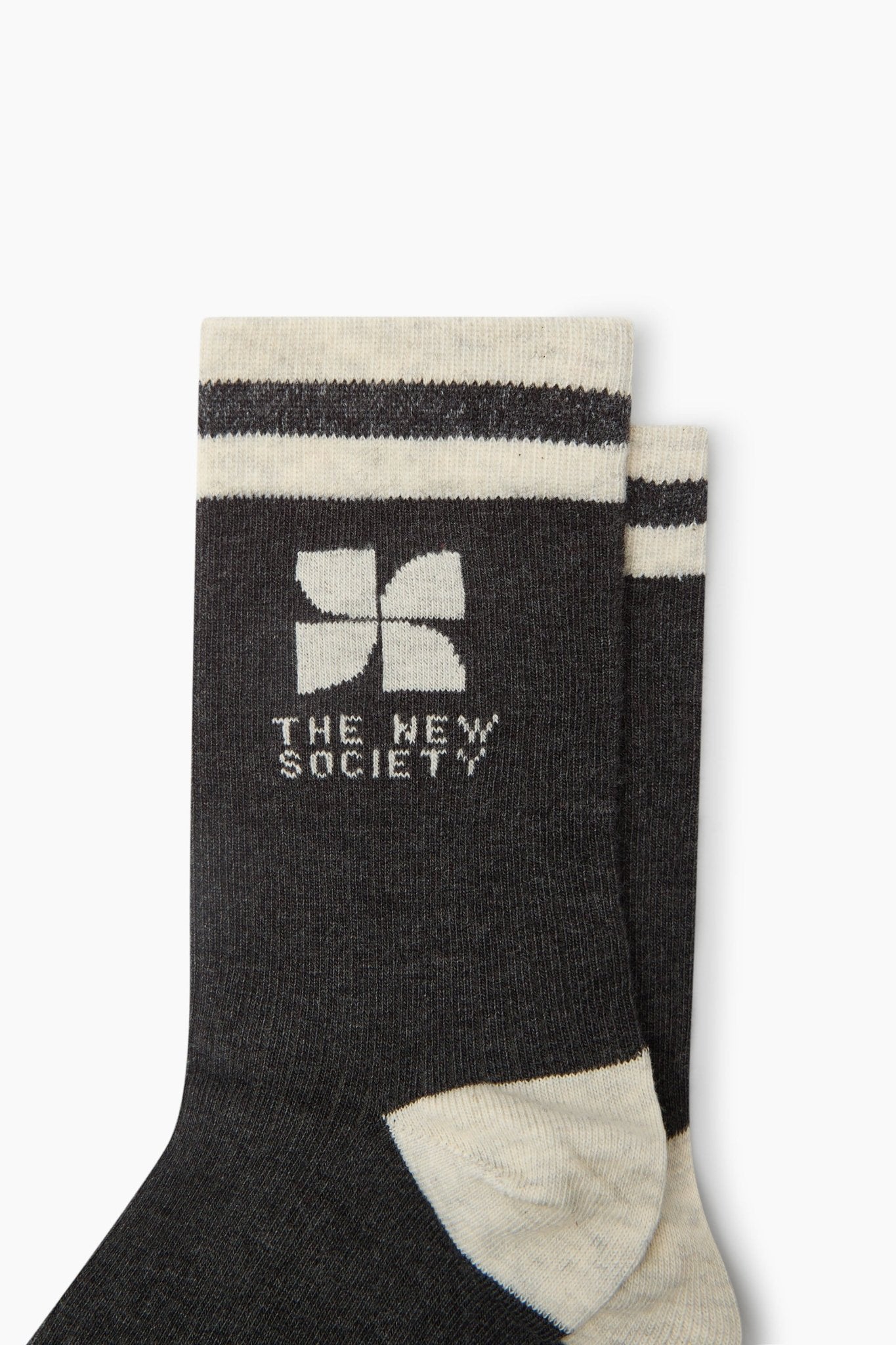 TNS Logo Socken Dunkelgrau Melange