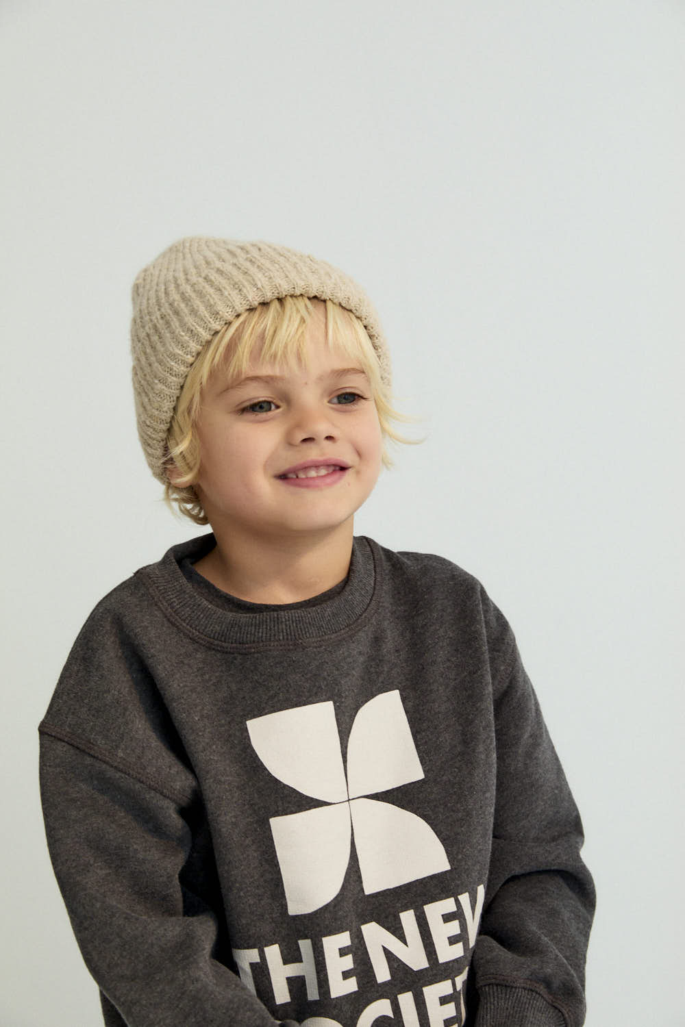 TNS Logo Sweatshirt Galactic Grey Melangesweatshirt