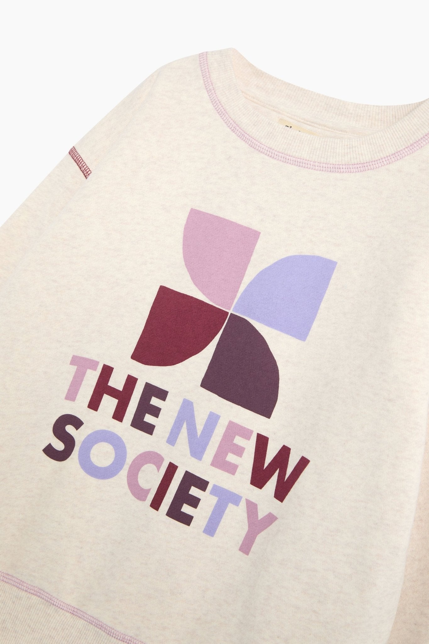 TNS Logo Sweat Whisper White Melange Multicolore
