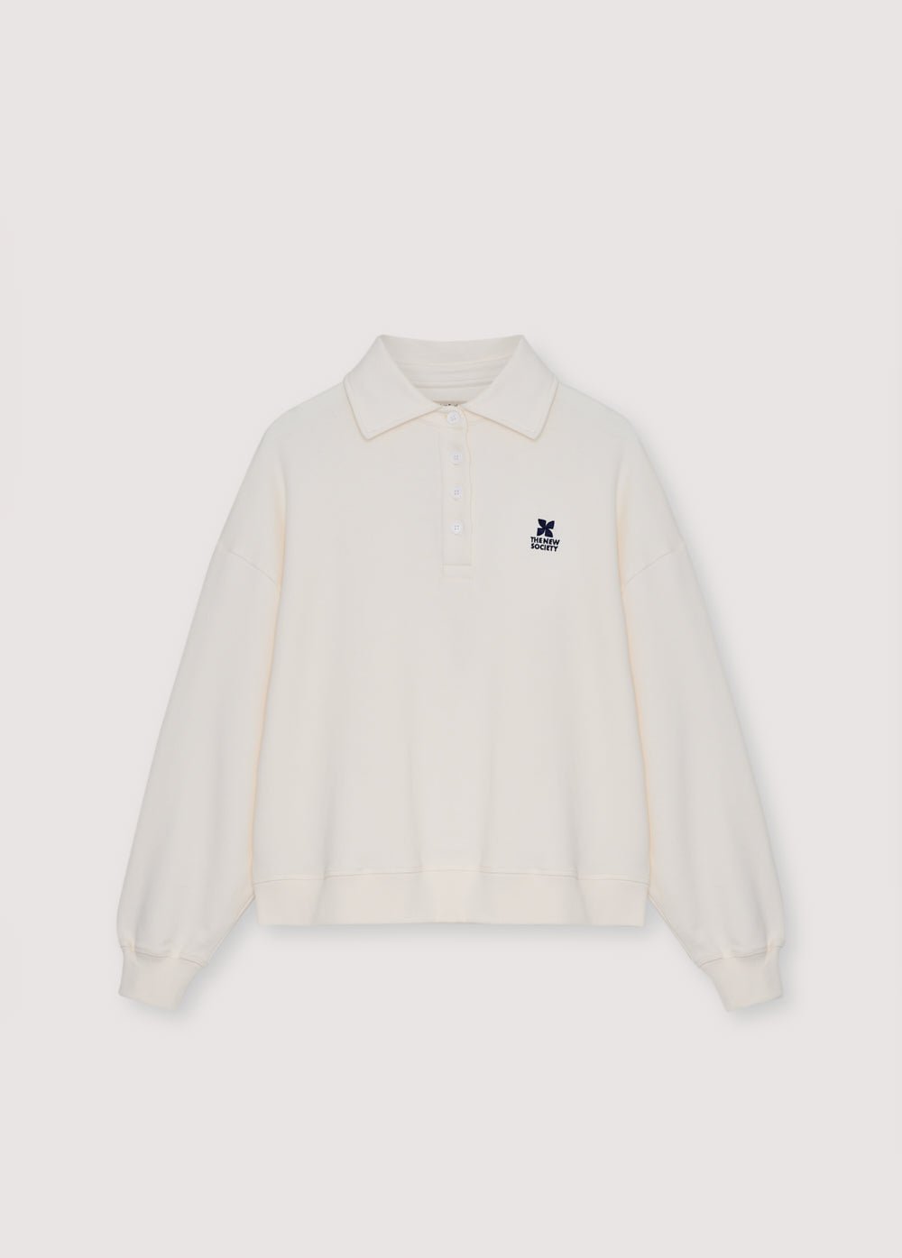 TNS Logo Woman Polo Ecru
