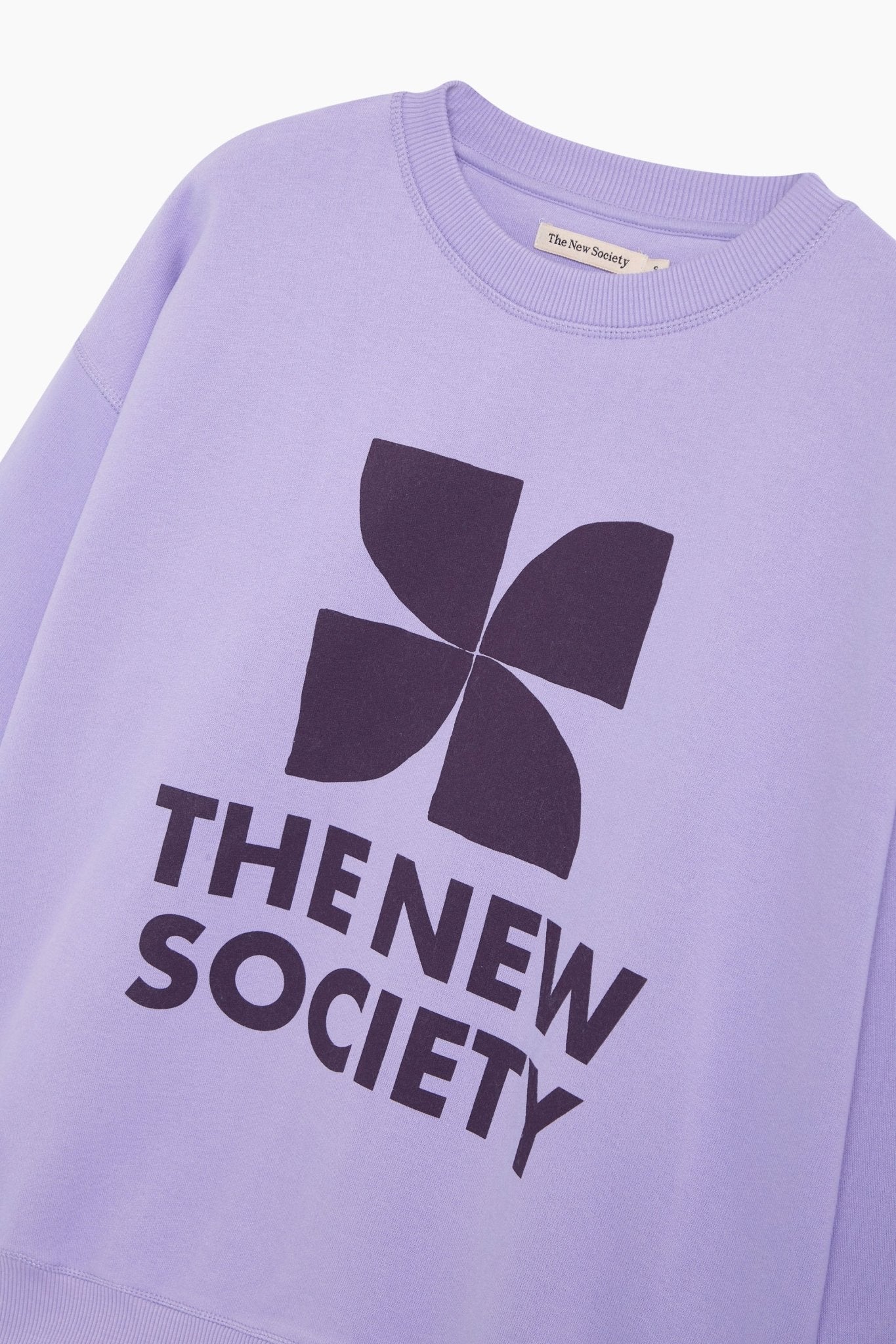 Damen-Sweatshirt mit TNS-Logo, violette Tulpe