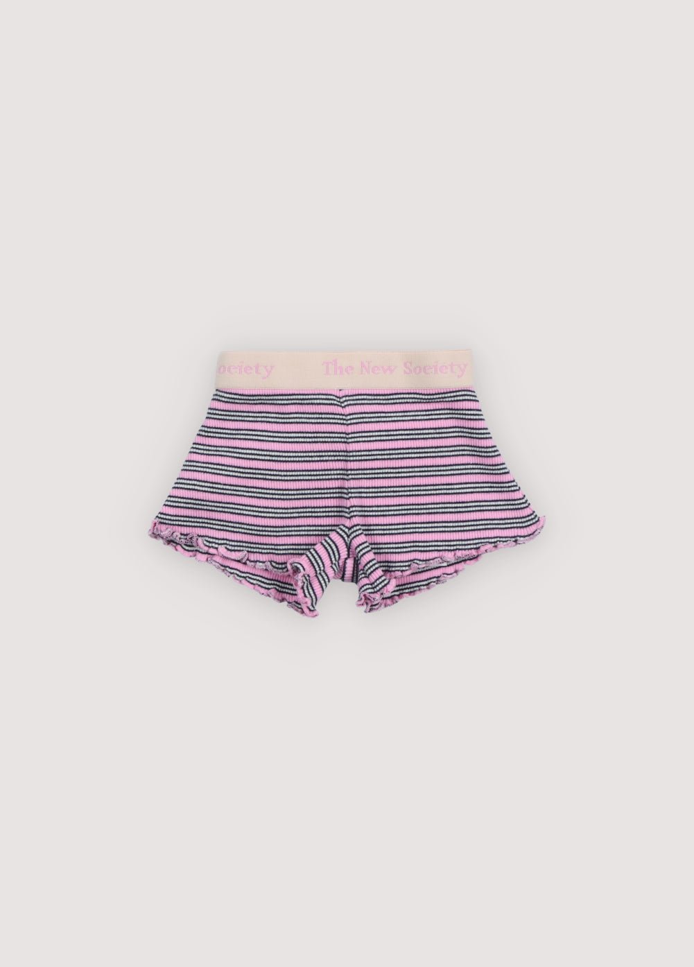 TNS Rib Baby Short Pink Lavander Mini Stripes_Samplingshort