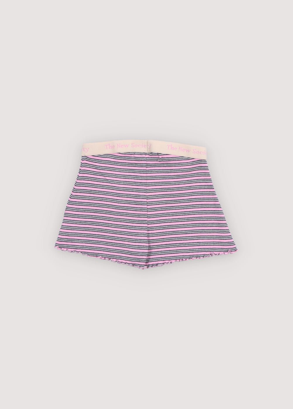 TNS Rib Short Pink Lavender Mini Stripes
