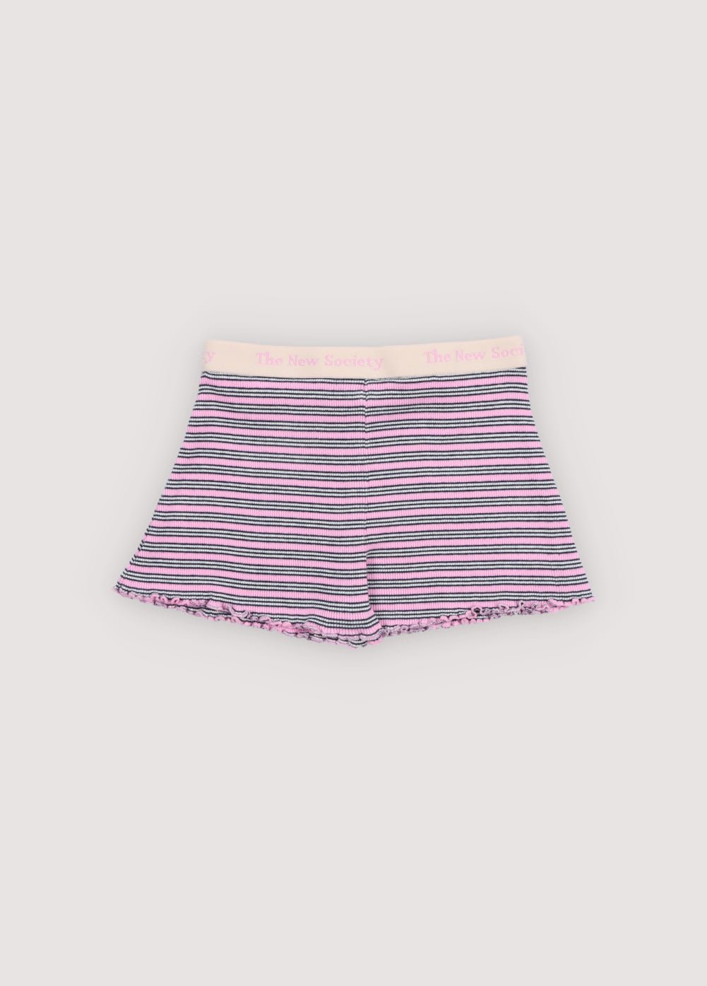 TNS Rib Short Pink Lavender Mini Stripes