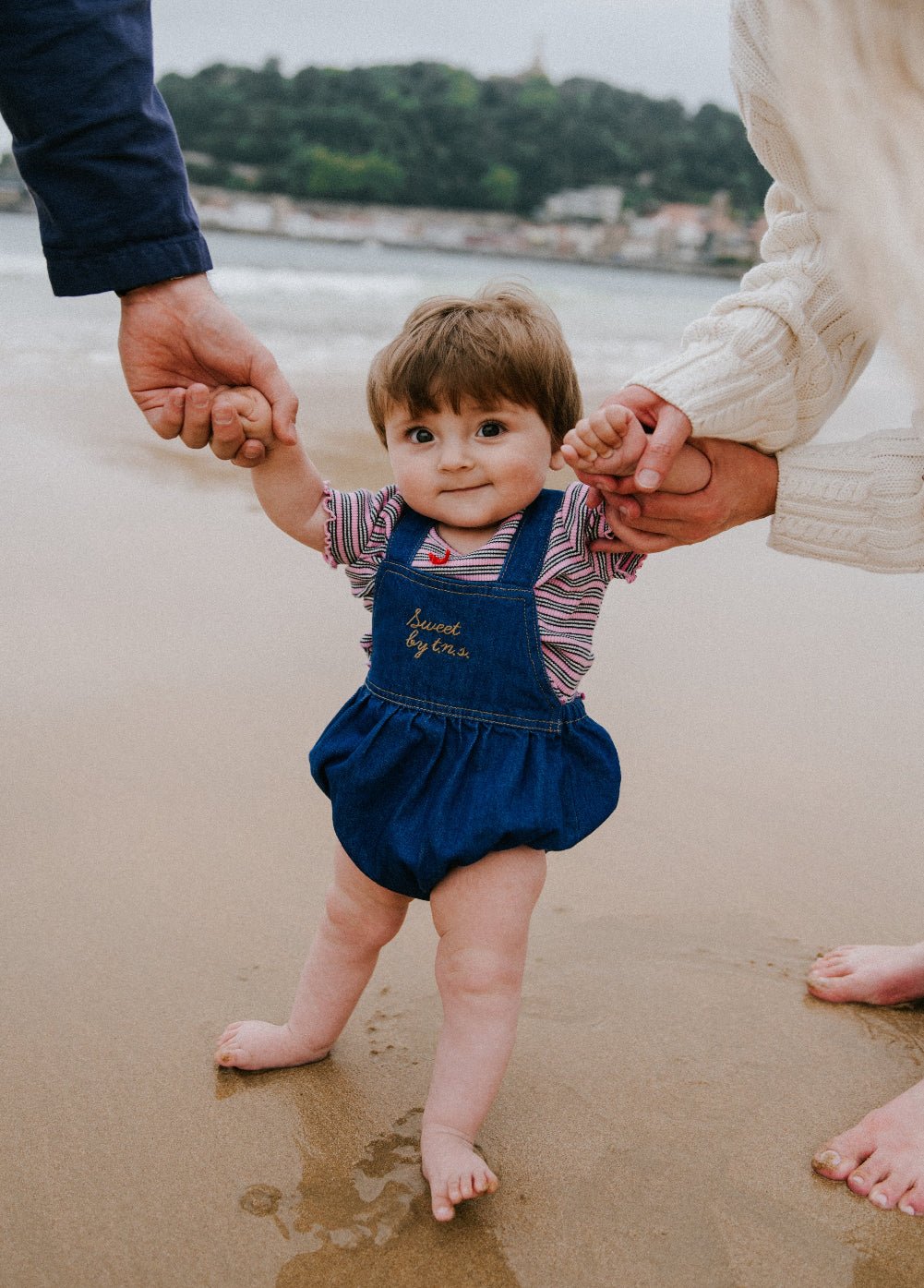 Tulip Baby Romper Blue Denim