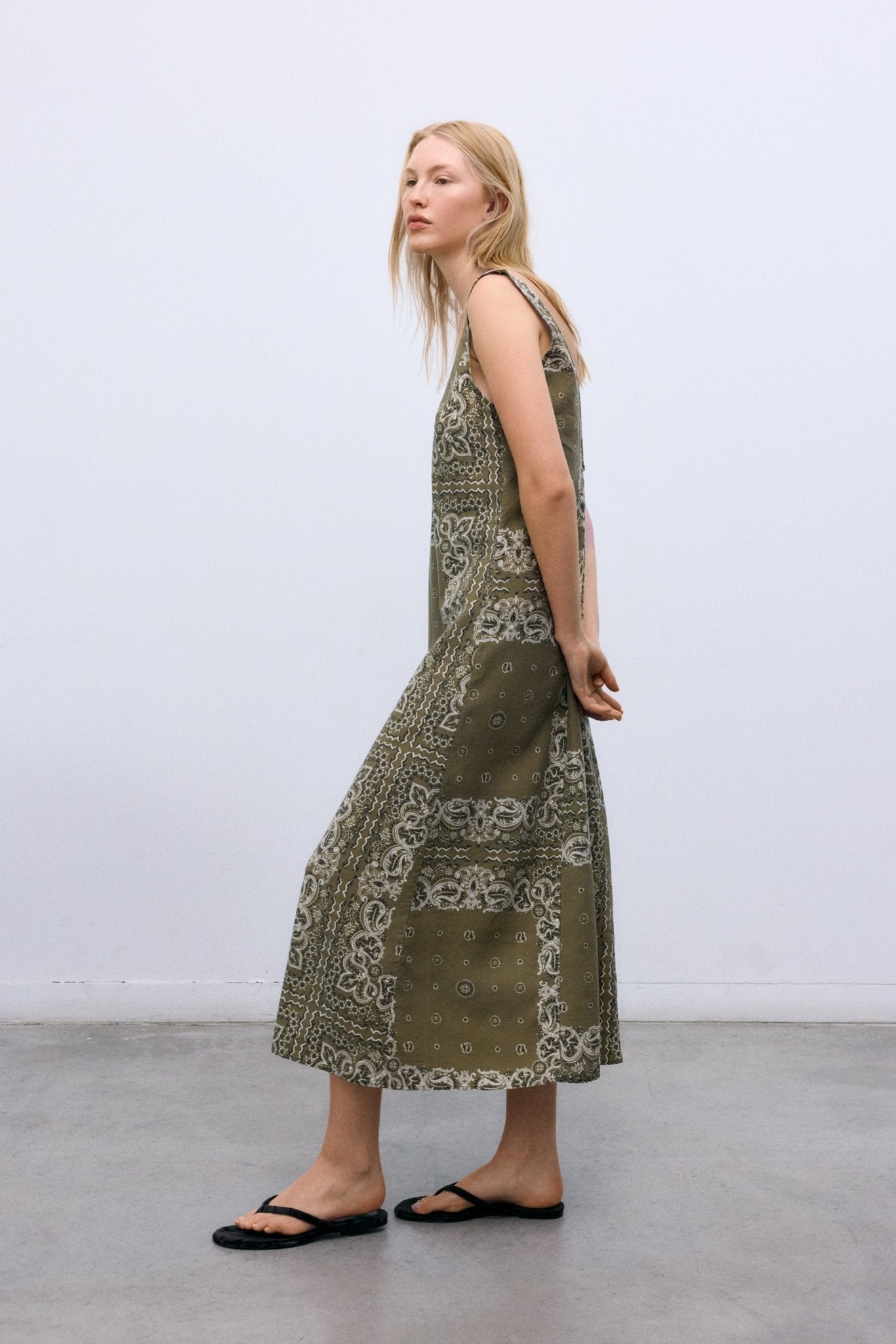 bandana dress Waterlily Woman Dress Bandana Print