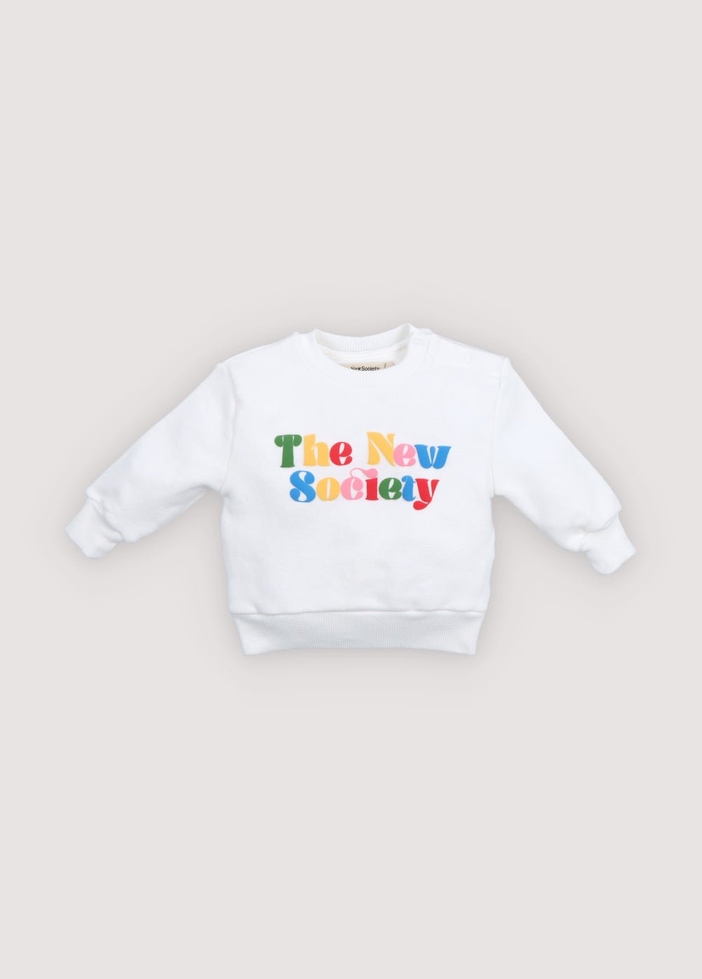 Sweatshirt in soft cotton elastane fabric featuring a fun, colourful branded print in a quilted technique.