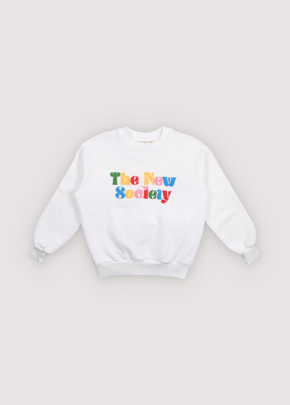 Sweatshirt in soft cotton elastane fabric with a comfortable, cozy finish. Features a fun, colourful branded print in a quilted technique for a playful and stylish touch.